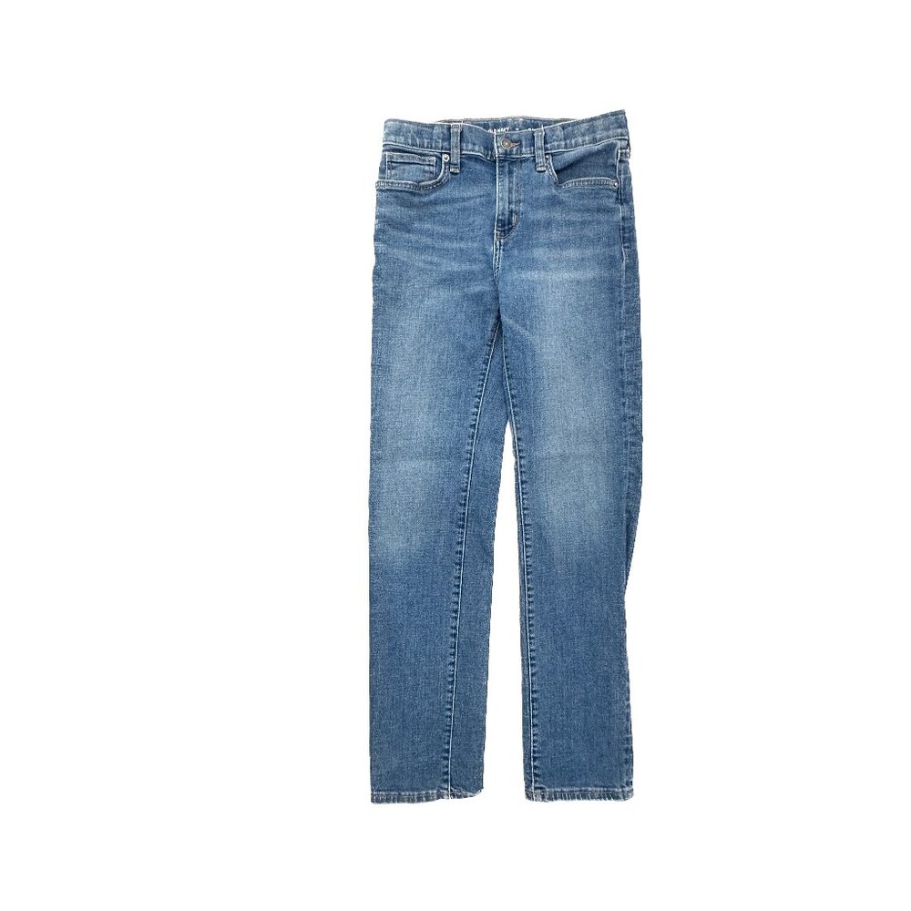 Old Navy Slim Adjustable Waist Boy's size 14 Dark Wash Blue Denim Jeans